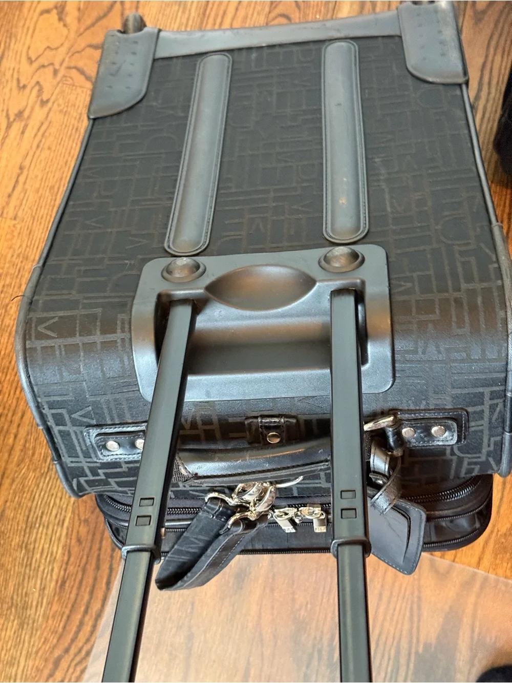Diane Von Furstenberg DVF Black monogram Luggage 25” Carry-On suitcase